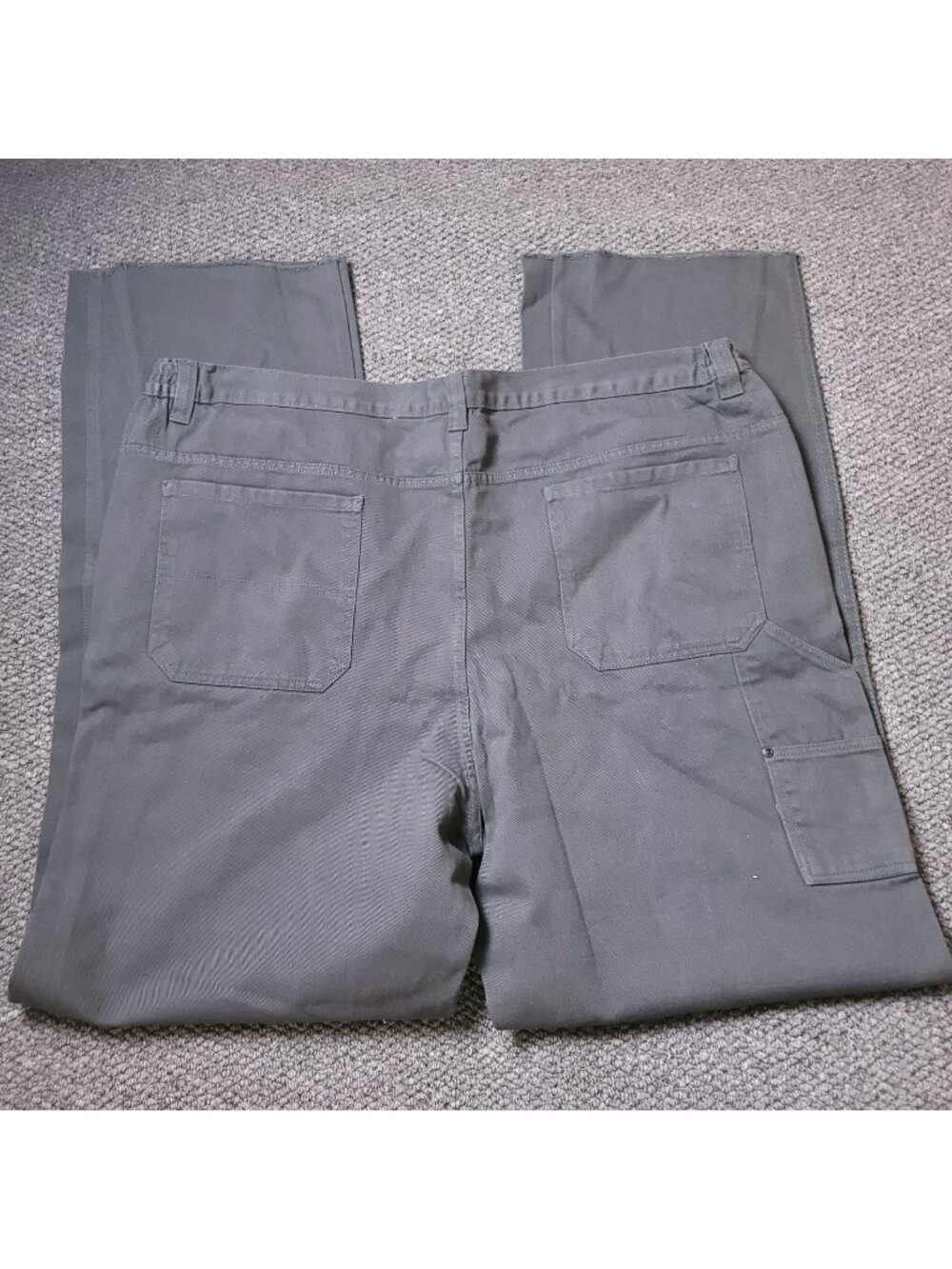 Liberty Blues Carpenter Pants Mens 46 x38  Big Tall Gray Jeans Chino Khaki y2K